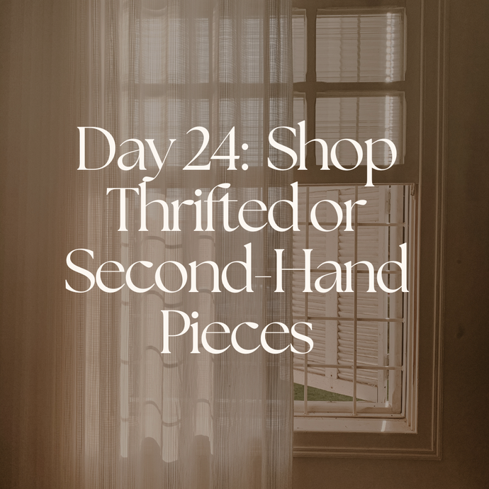 Day 24:  Shop Thrifted or Second-Hand Pieces