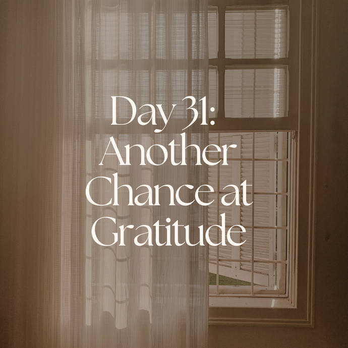 Day 31: Another Chance at Gratitude